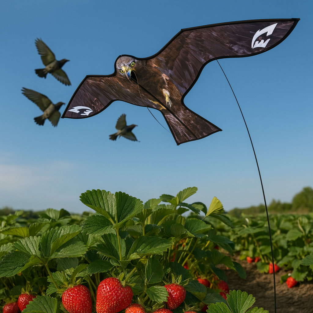 Bird Kite with 9 Metre Pole – Premium Visual Bird Deterrent & Bird Scarer 1 9m pole kite