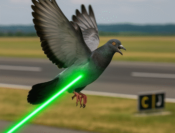 Lazeriniai paukščių repelentai